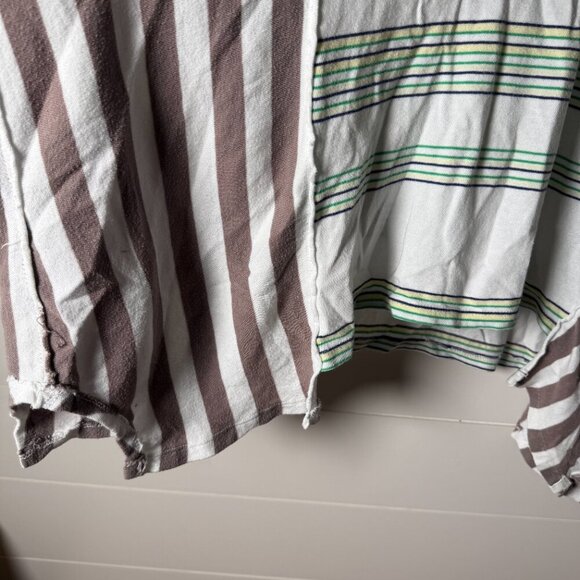 We The Free Oversized Polo Stripes Vertical and Horizontal Sz XL - Picture 5 of 10